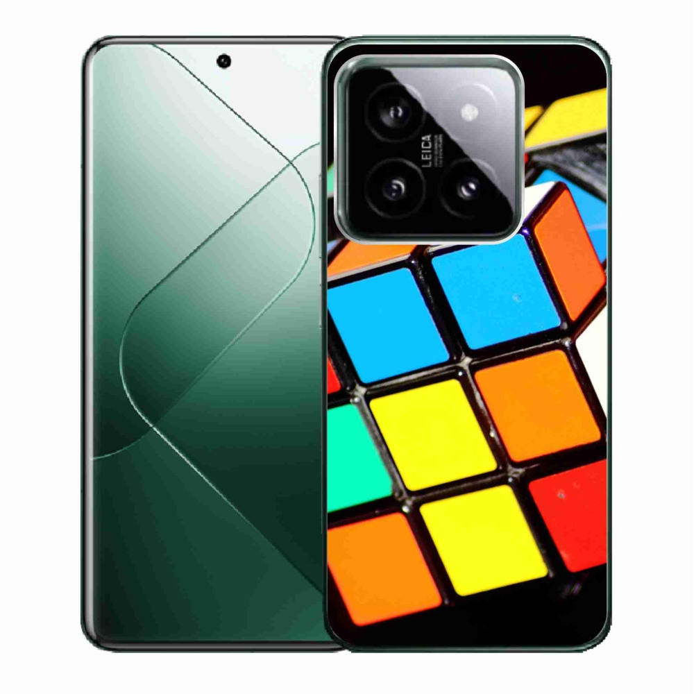 Gelový obal mmCase na Xiaomi 14 - rubikova kostka