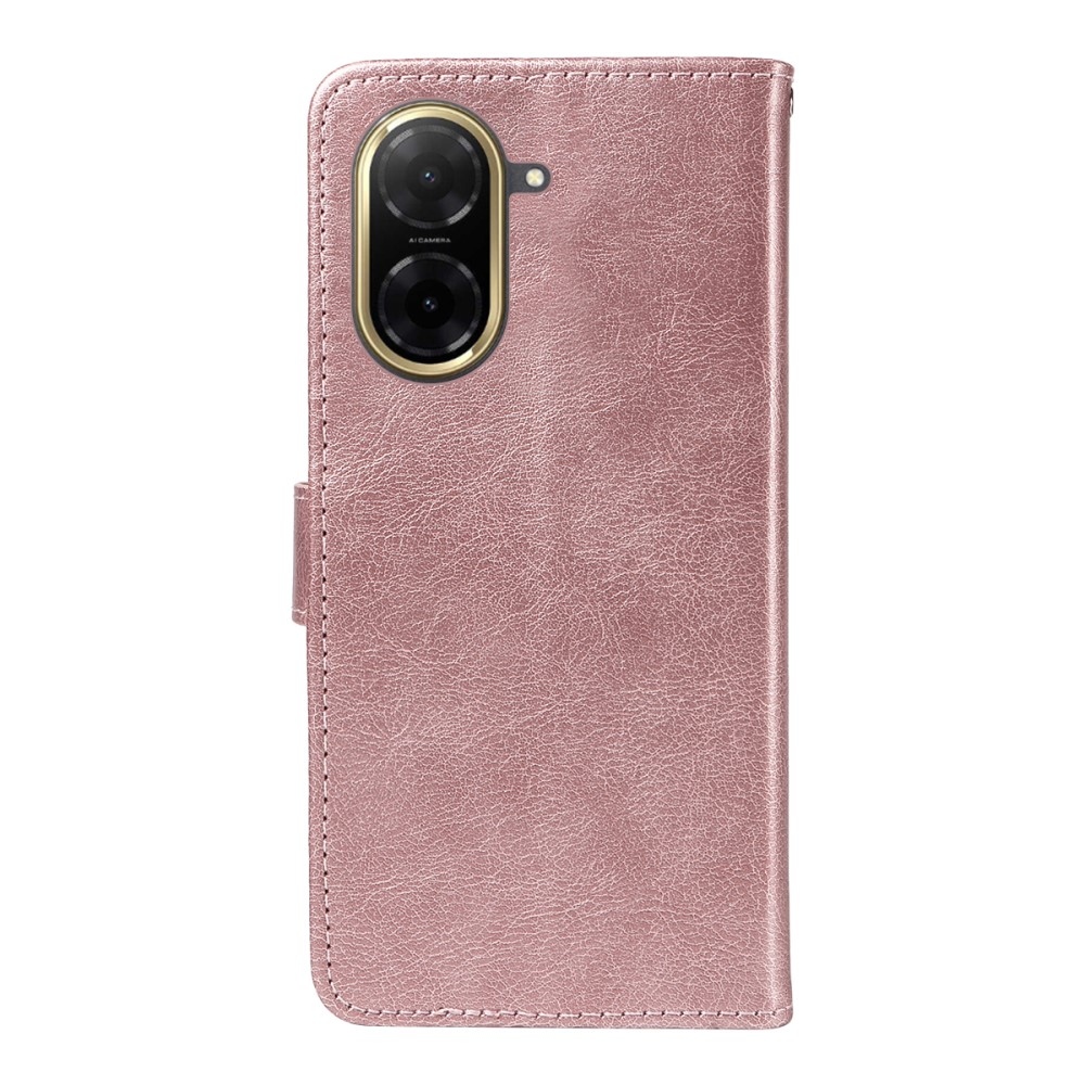 Wallet knížkové pouzdro na Xiaomi Redmi A5 (173.45x79.35x8.45mm) - růžovozlaté