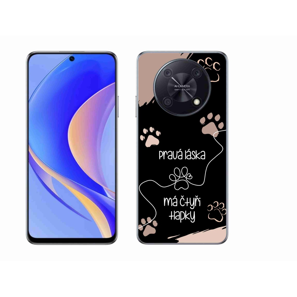 Gelový kryt mmCase na Huawei Nova Y90 - psí motiv 1 černé pozadí