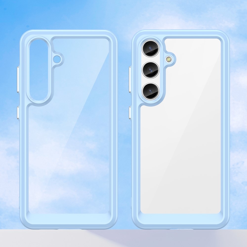 Gelový obal s pevnými zády na Samsung Galaxy S24+/S25+ - modrý