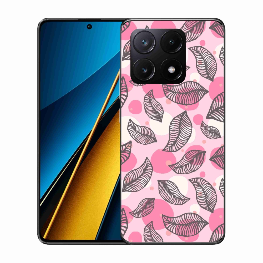 Gelový kryt mmCase na Xiaomi Poco X6 Pro 5G - kreslené padající listy