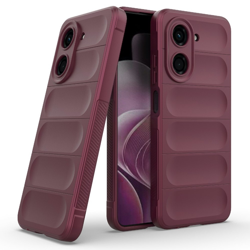Rugg odolný gelový obal na Xiaomi Redmi A5 (171.7x77.8x8.3mm) - vínový