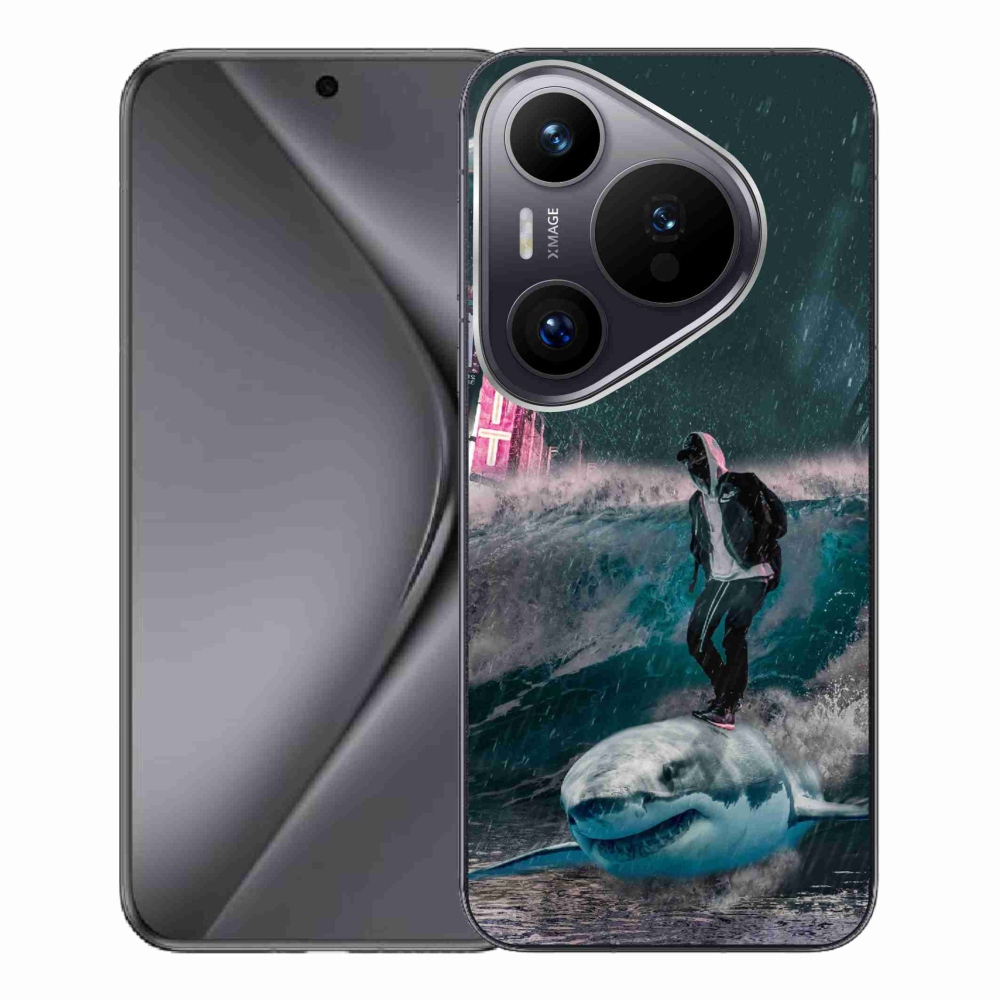 Gelový kryt mmCase na Huawei Pura 70 Pro - žralok