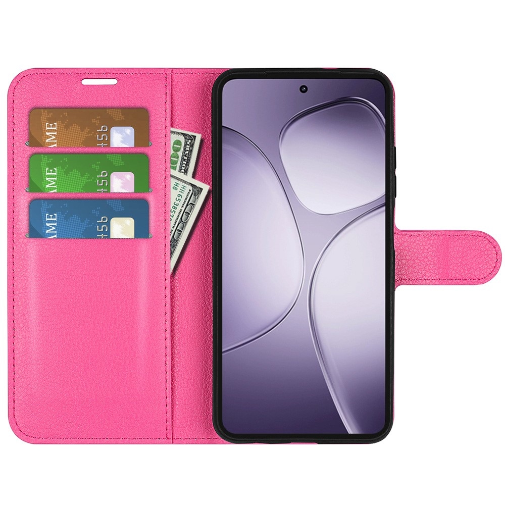 Litchi knížkové pouzdro na Xiaomi 14T Pro - rose