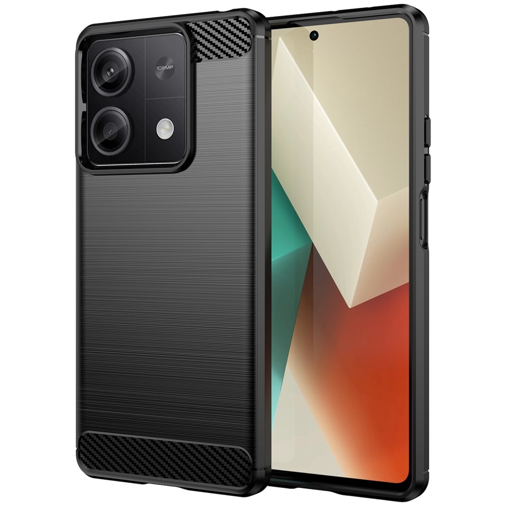 Carbon odolný gelový obal na Xiaomi Redmi Note 13 5G - černý
