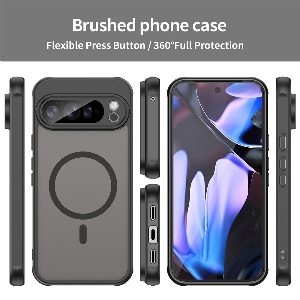 Case matný gelový obal s MagSafe na Google Pixel 10 Pro XL - černý