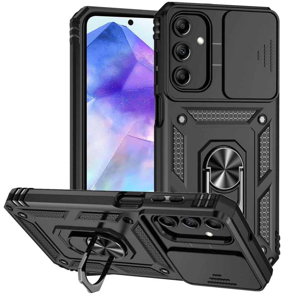 Slide odolný hybridní kryt pro Samsung Galaxy A55 5G - černý