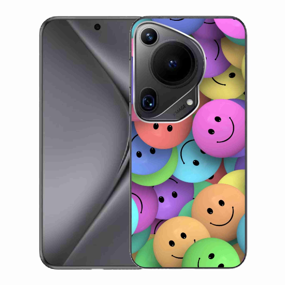 Gelový kryt mmCase na Huawei Pura 70 Ultra - barevní smajlíci