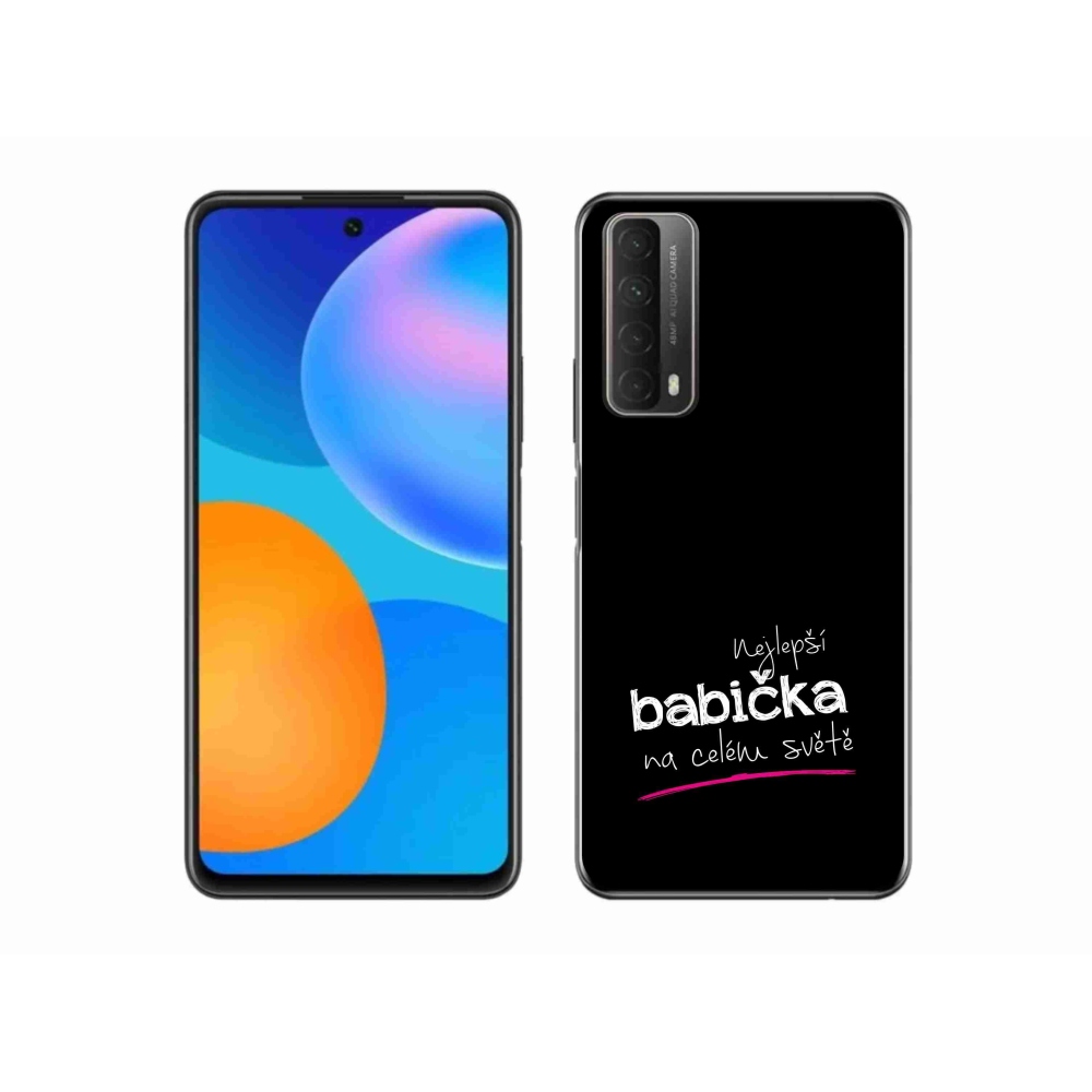 Gelový kryt mmCase na Huawei P Smart (2021) - nejlepší babička 4 černé pozadí