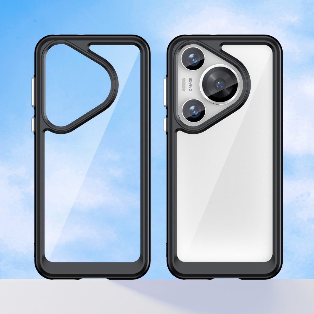 Gelový obal s pevnými zády na Huawei Pura 70 Pro - černý