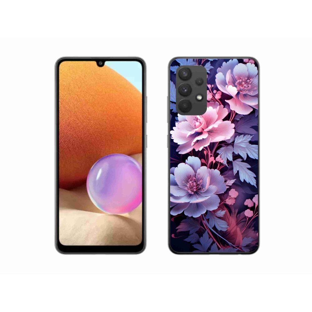 Gelový kryt mmCase na Samsung Galaxy A32 4G - květiny 11