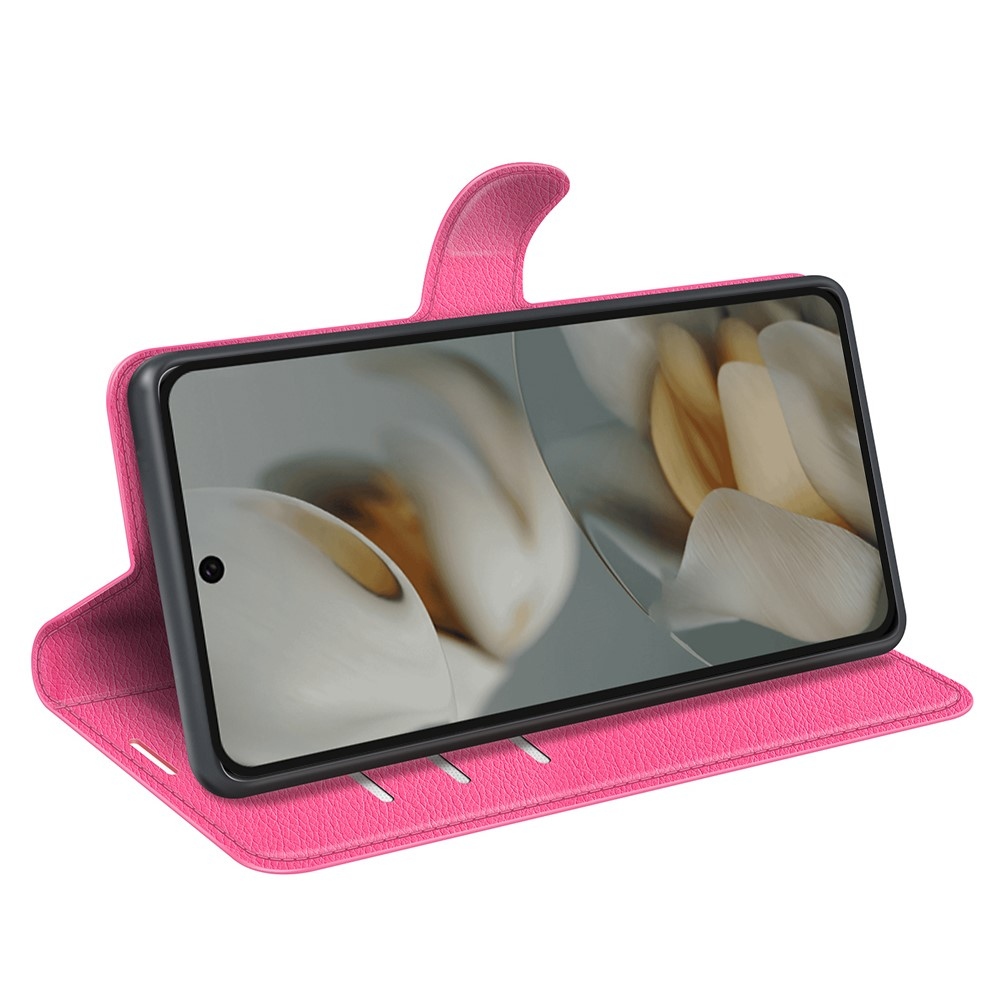 Litchi knížkové pouzdro na Google Pixel 10 Pro XL - rose