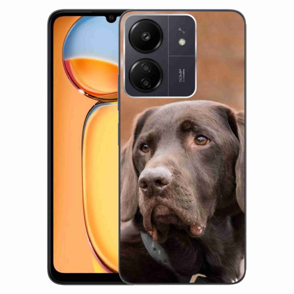 Gelový obal mmCase na Xiaomi Poco C65/Redmi 13C - hnědý labrador