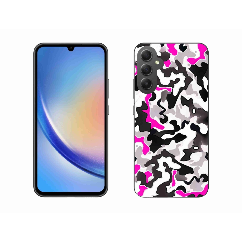 Gelový kryt mmCase na Samsung Galaxy A34 5G - maskáčový vzor 5
