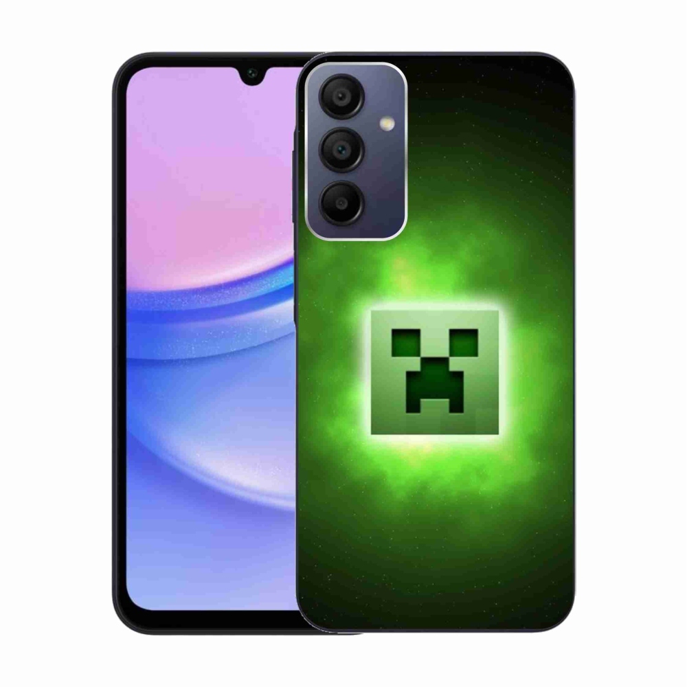 Gelový kryt mmCase na Samsung Galaxy A15 4G/5G - minecraft