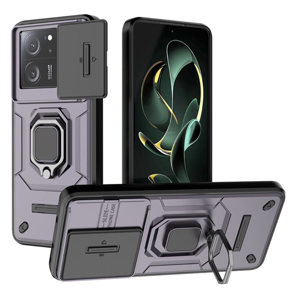 Lens odolný hybridní kryt na Xiaomi 13T/13T Pro - fialový