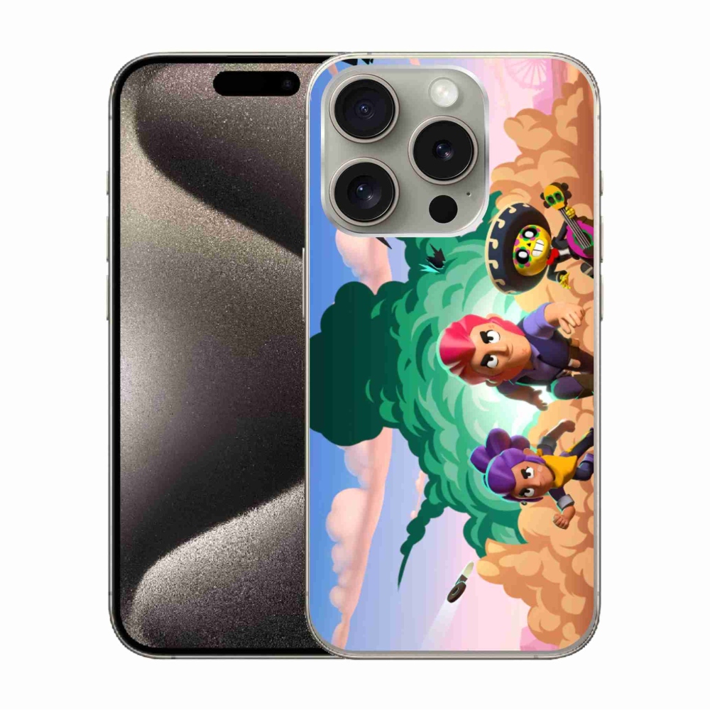 Gelový kryt mmCase na iPhone 15 Pro - brawl stars
