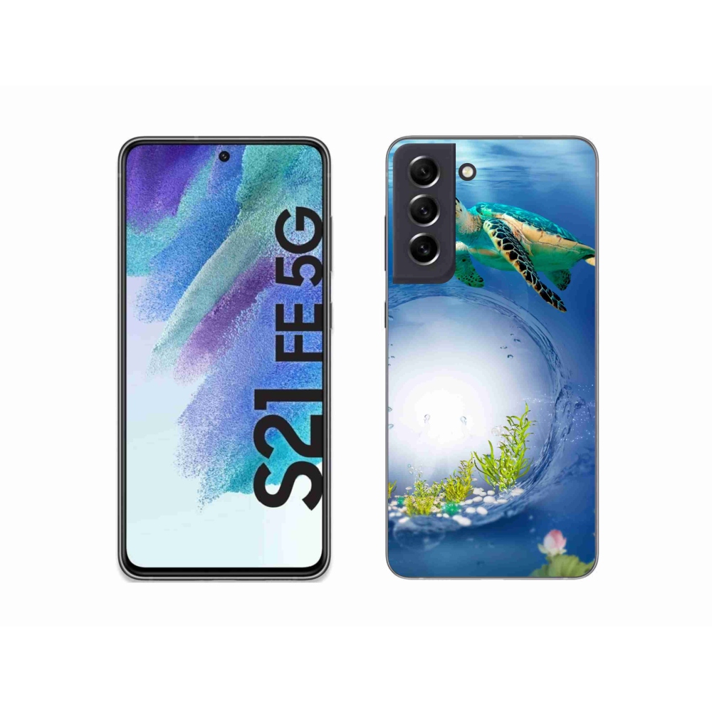Gelový kryt mmCase na Samsung Galaxy S21 FE 5G - želva 1