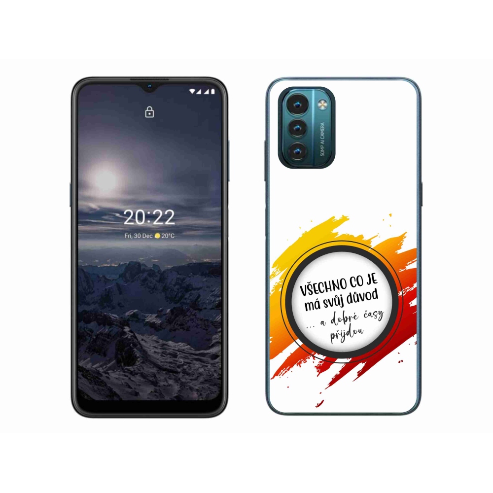 Gelový kryt mmCase na Nokia G11/G21 - citát 3 bílé pozadí