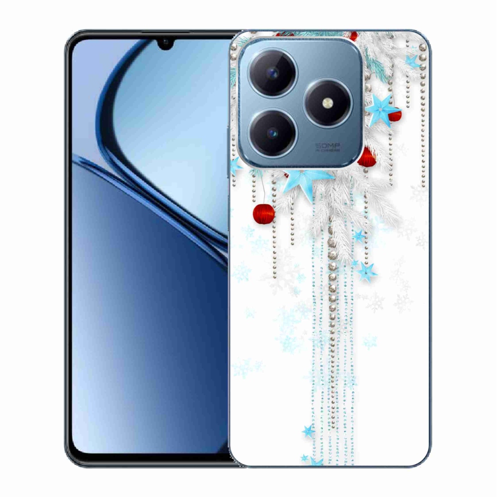 Gelový kryt mmCase na Realme C63 - vánoční ozdoby
