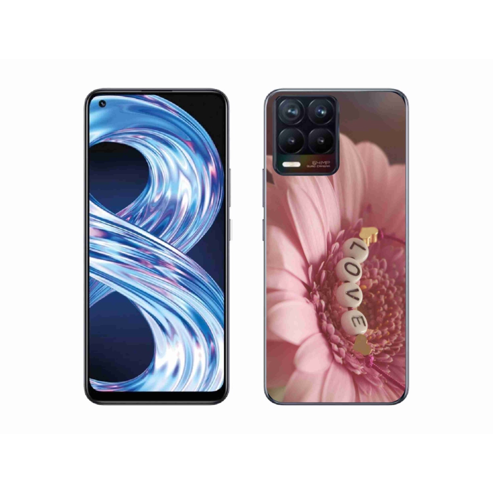 Gelový kryt mmCase na Realme 8 Pro - přívěsek love