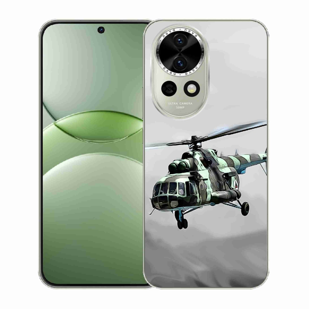 Gelový kryt mmCase na Huawei Nova 13 5G - vojenský vrtulník