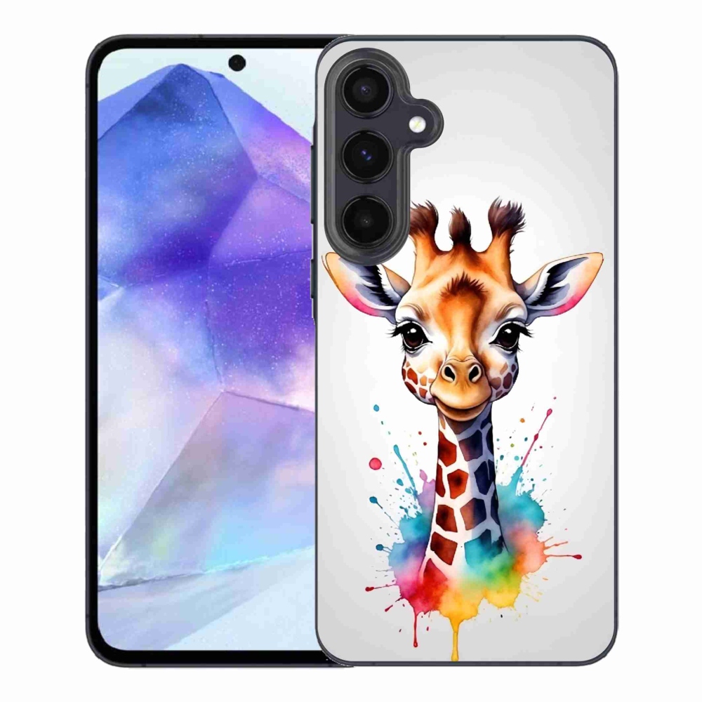 Gelový kryt mmCase na Samsung Galaxy A55 5G - žirafa 1
