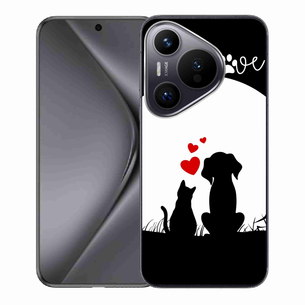 Gelový obal mmCase na Huawei Pura 70 - zvířecí láska