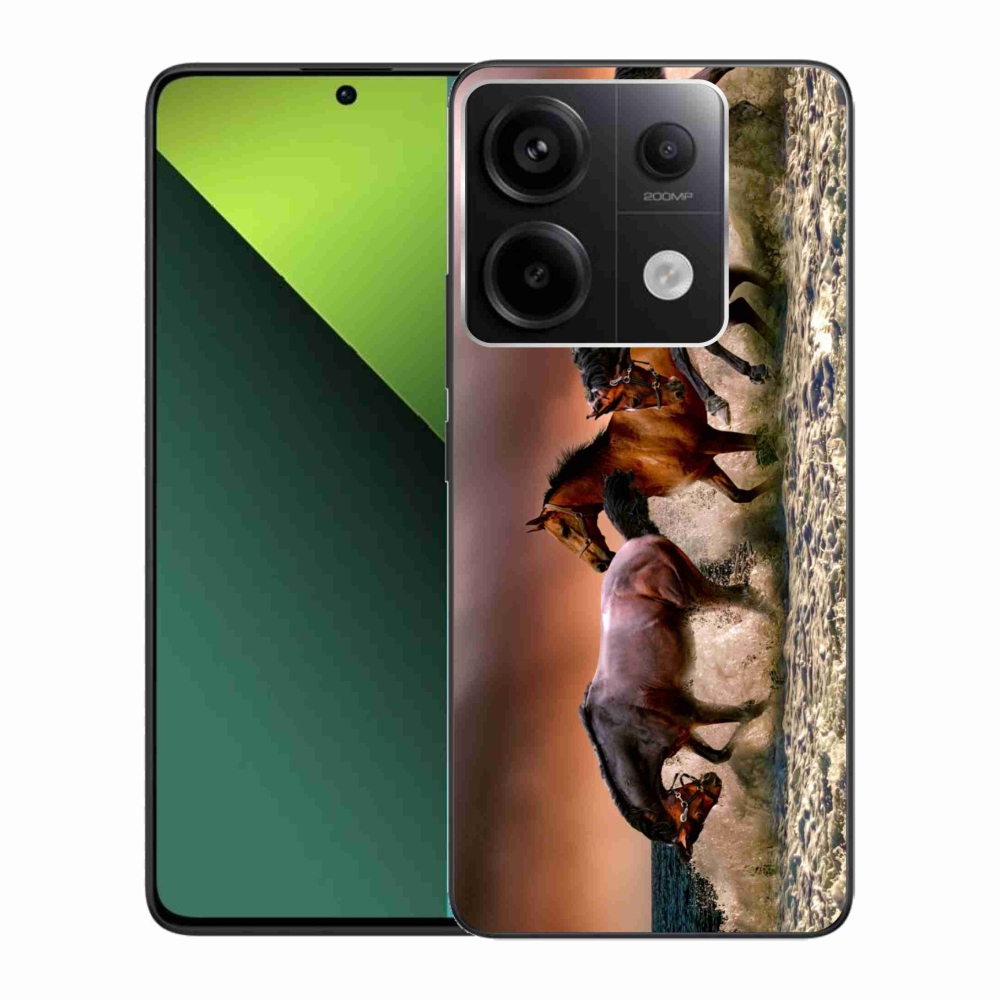 Gelový obal mmCase na Xiaomi Redmi Note 13 Pro 5G/Poco X6 5G - koně 1
