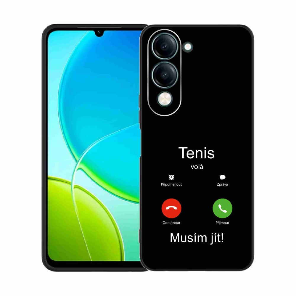 Gelový kryt mmCase na Vivo Y29s 5G - tenis volá černé pozadí
