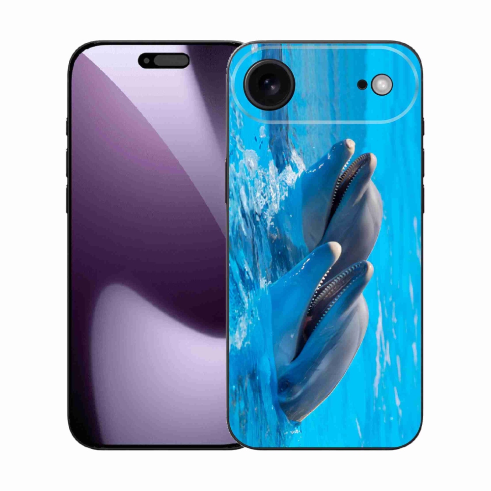 Gelový kryt mmCase na iPhone 17 Air - delfíni