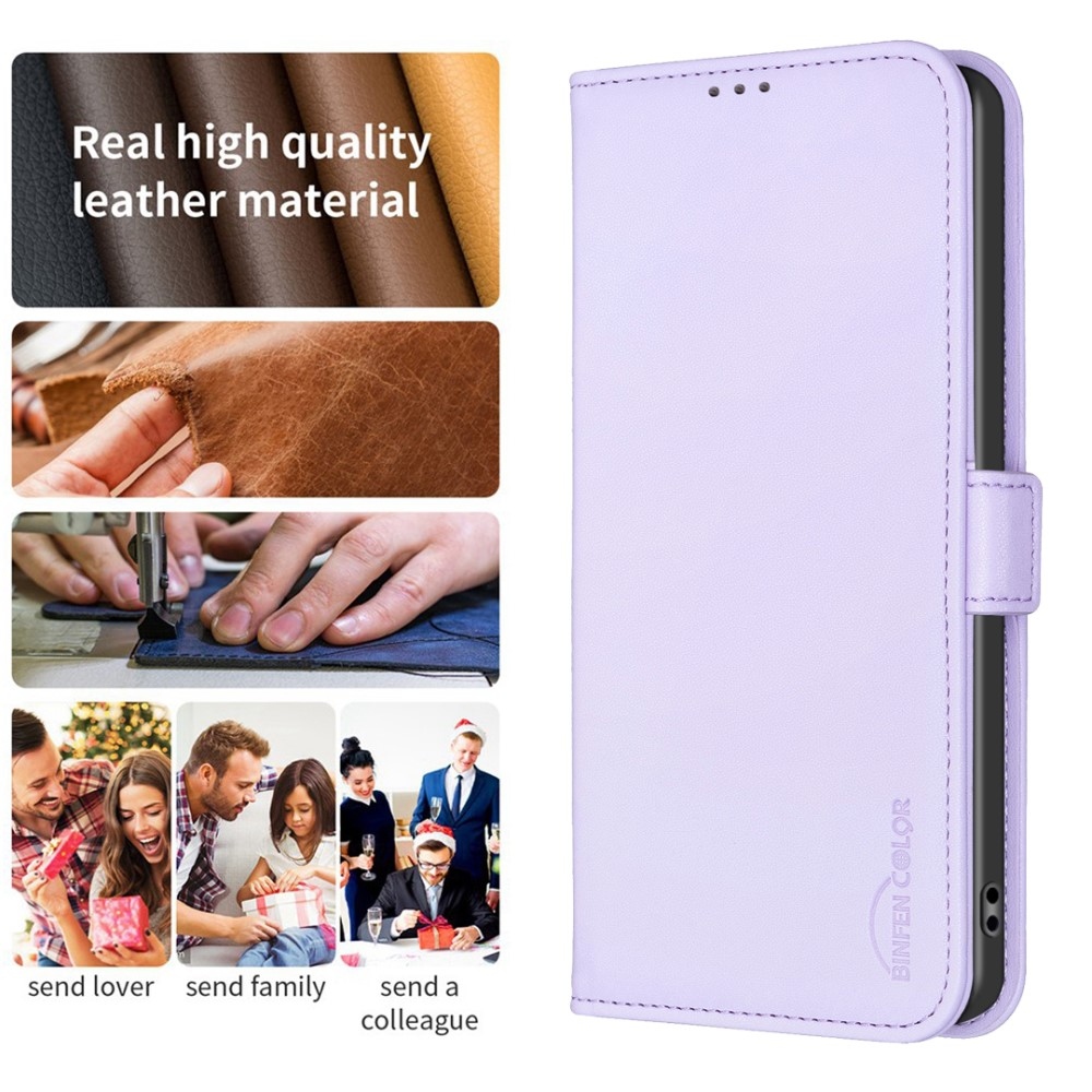BNF knížkové pouzdro na Xiaomi Redmi 13 4G/Poco M6 4G - světlefialové