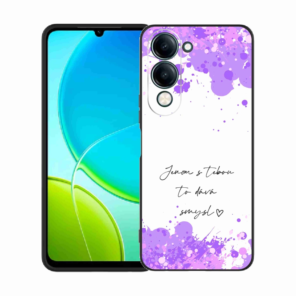 Gelový kryt mmCase na Vivo Y29s 5G - zamilovaný text bílé pozadí