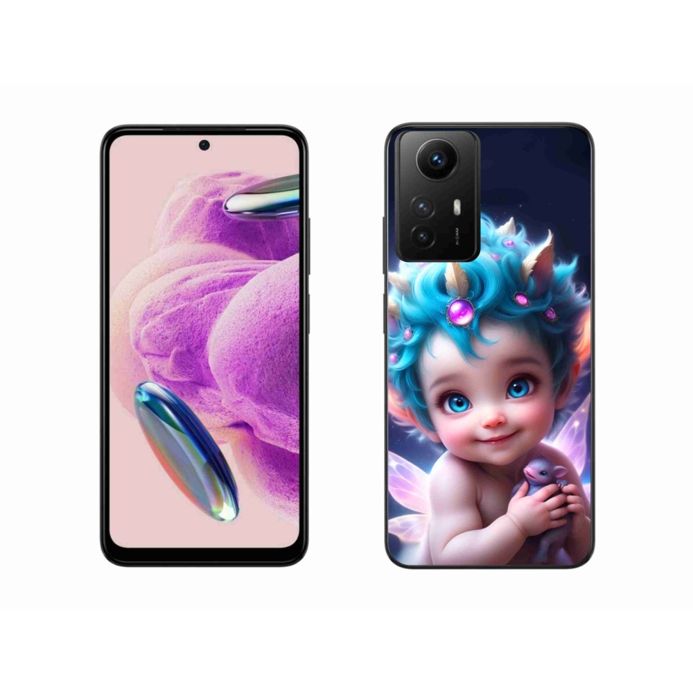Gelový kryt mmCase na Xiaomi Redmi Note 12S - dítě s motýlími křídly