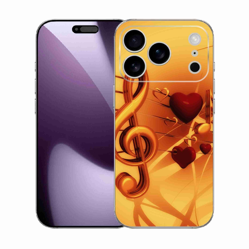 Gelový kryt mmCase na iPhone 17 Pro - noty