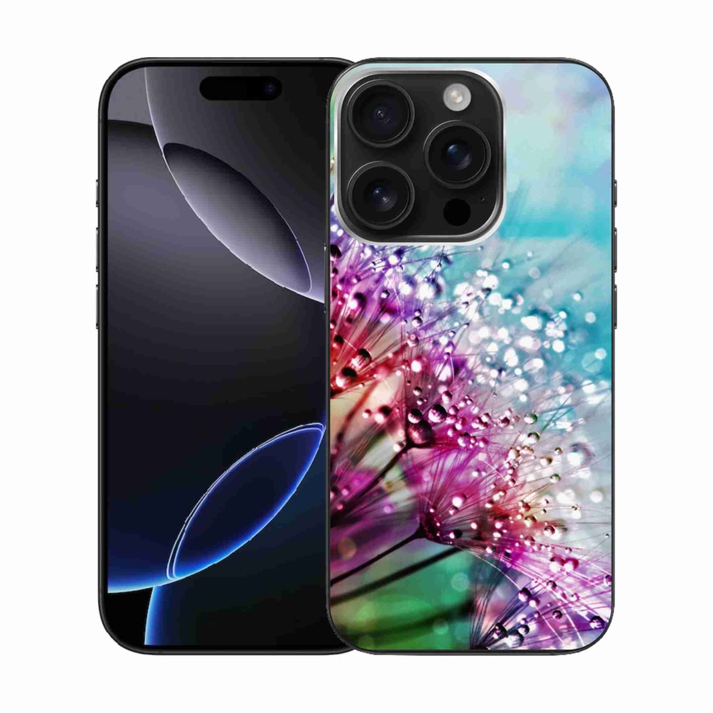 Gelový kryt mmCase na iPhone 16 Pro - barevné květy