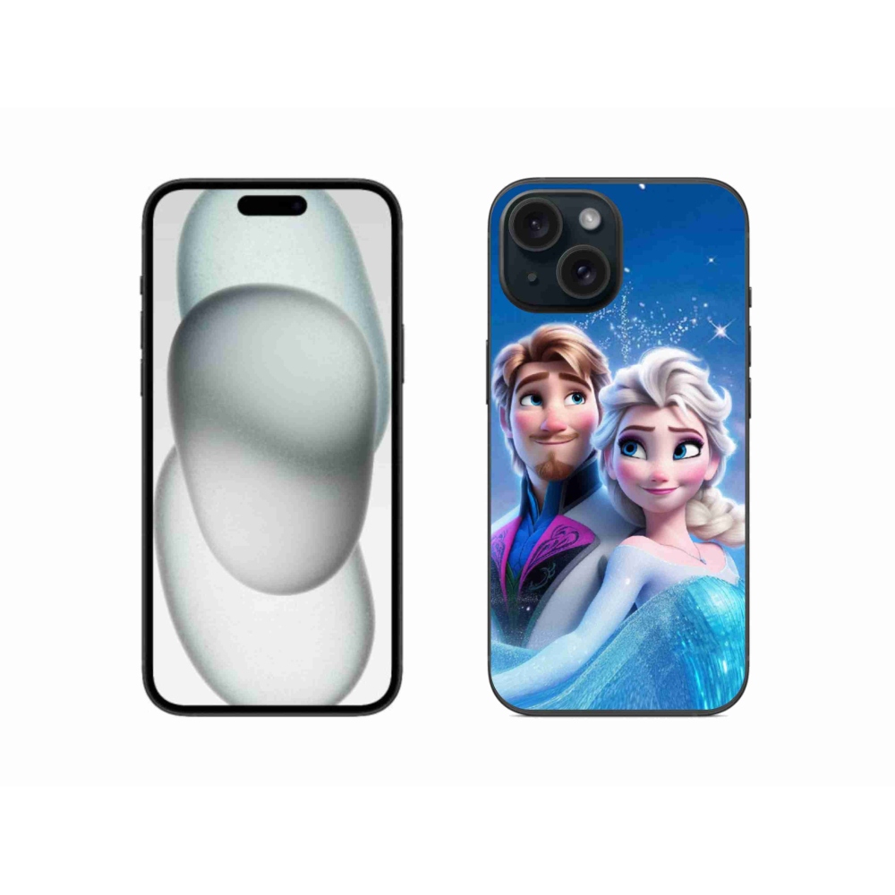 Gelový kryt mmCase na iPhone 15 - ledové království 1