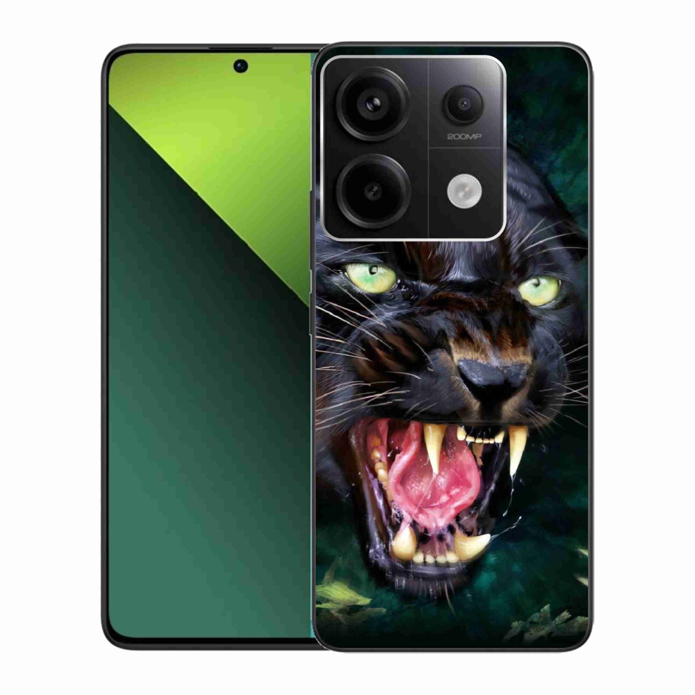 Gelový kryt mmCase na Xiaomi Redmi Note 13 Pro 5G/Poco X6 5G - rozzuřený černý panter