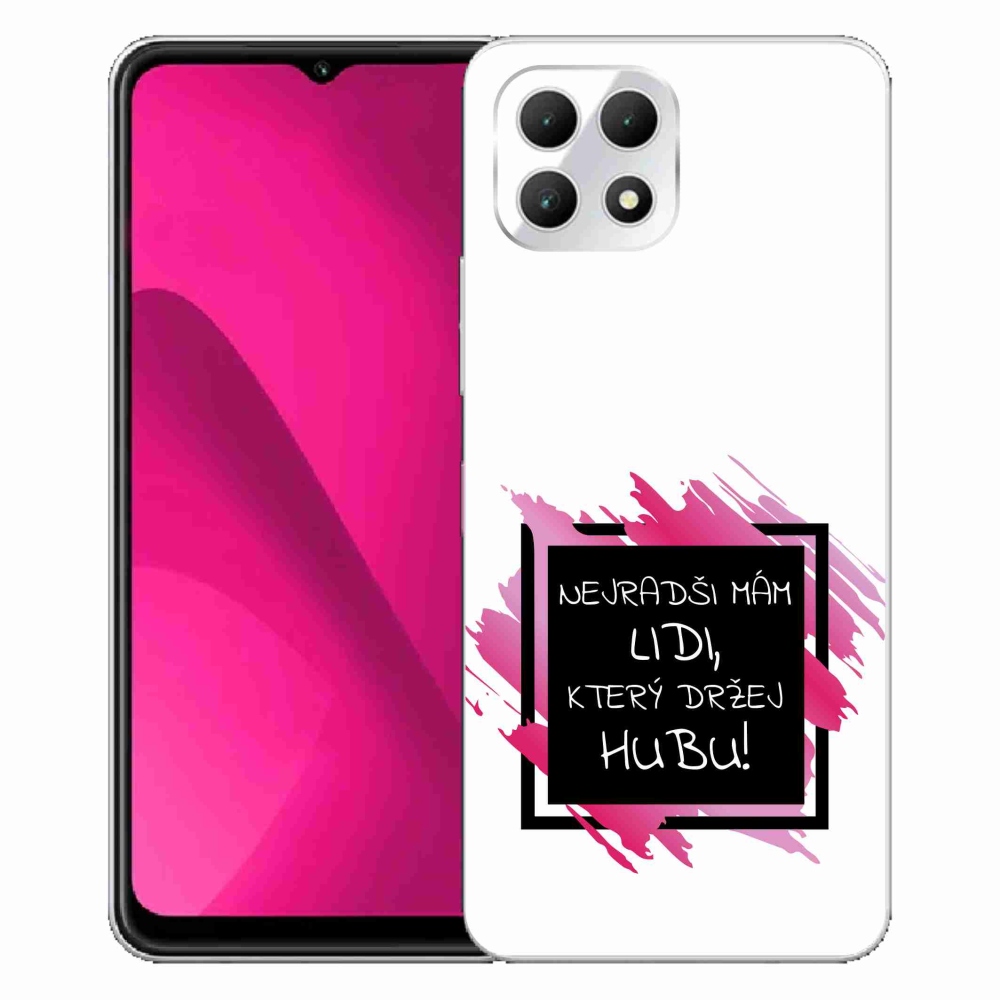 Gelový kryt mmCase na T-Mobile T Phone 2 - vtipný text 7 černobílé pozadí