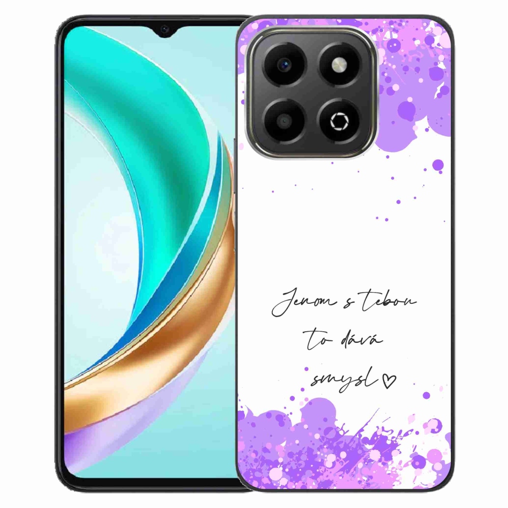 Gelový kryt mmCase na Honor X6b - zamilovaný text bílé pozadí