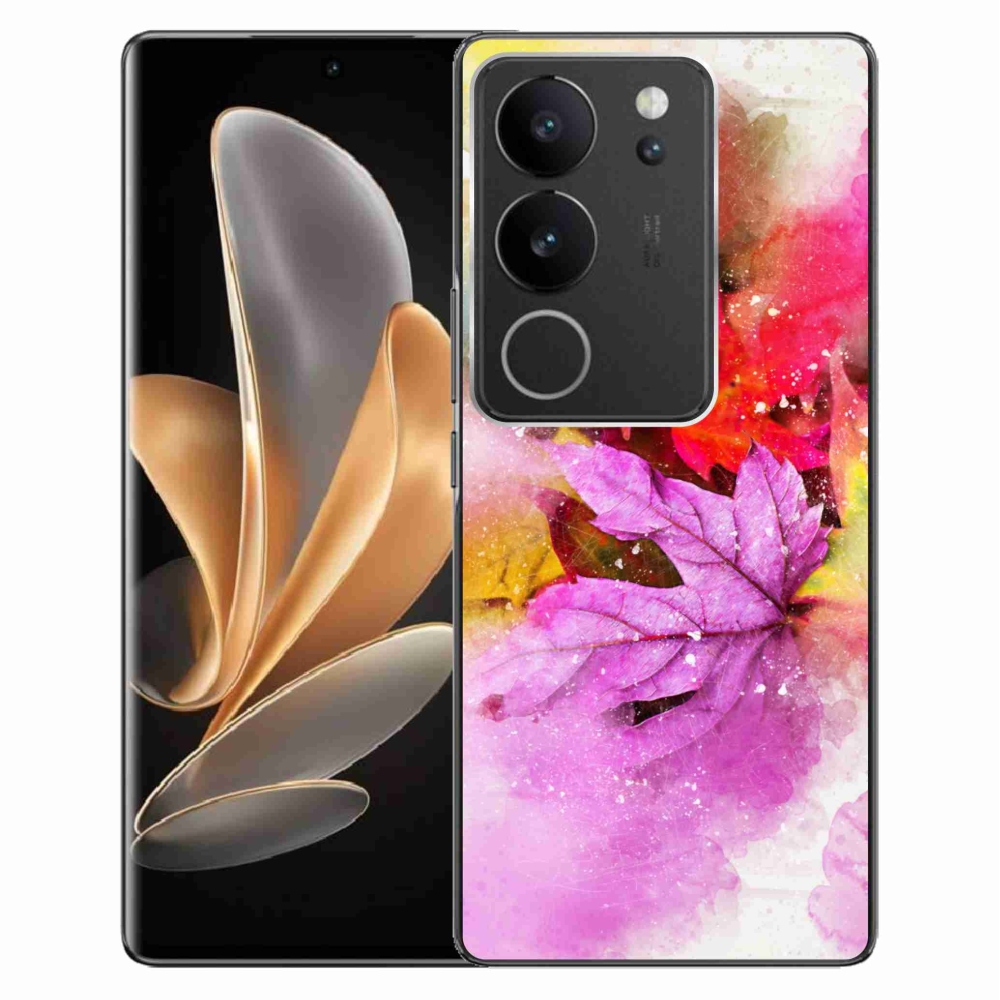 Gelový kryt mmCase na Vivo V29 5G - barevné listy