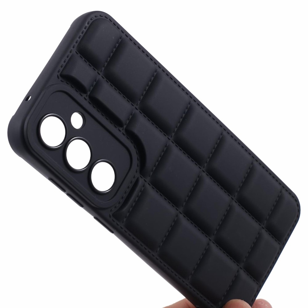Grid odolný gelový obal na Samsung Galaxy S23 FE - černý