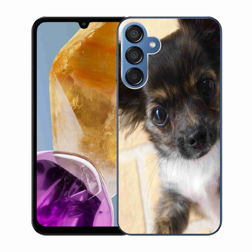 Gelový obal mmCase na Samsung Galaxy M15 5G - čivava 2