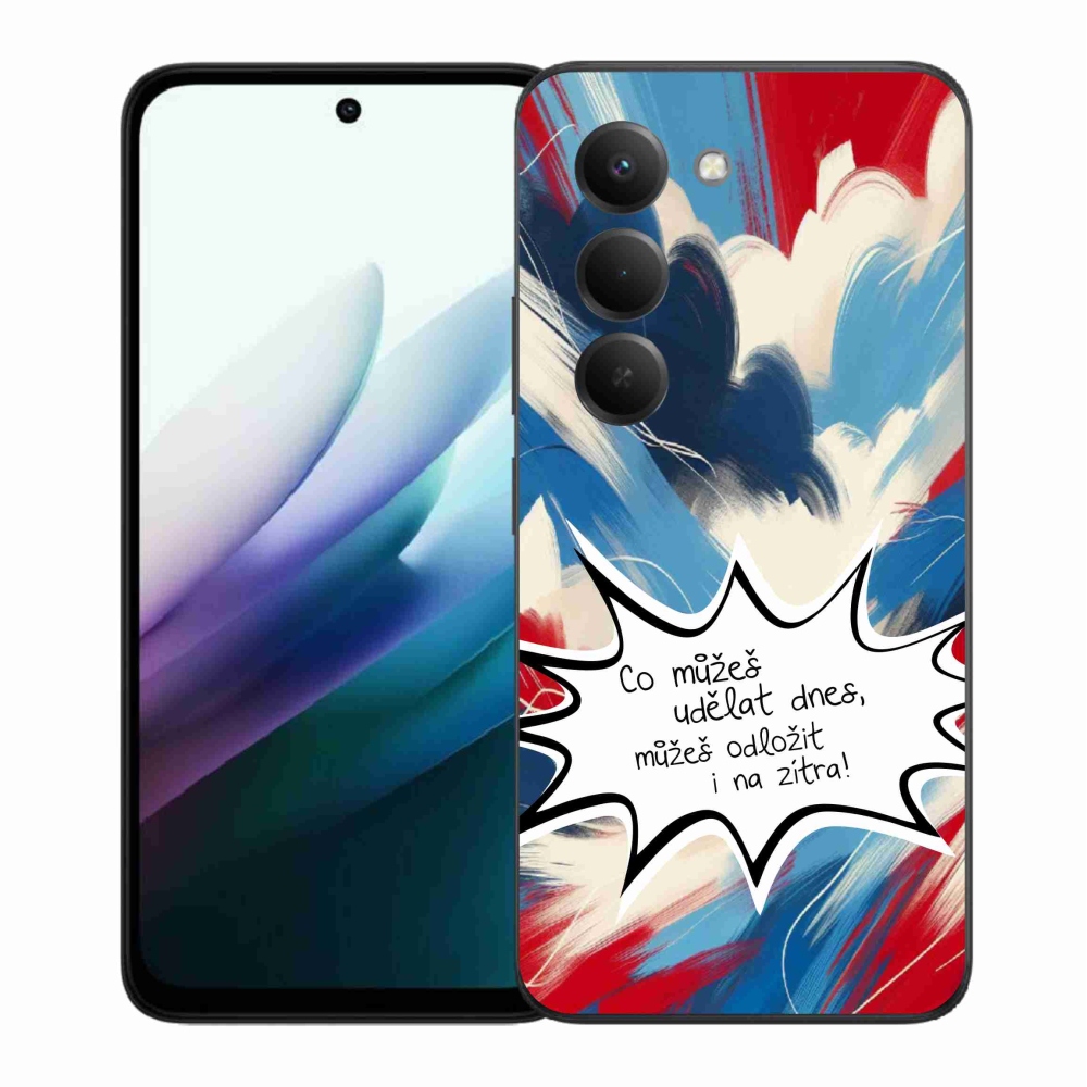 Gelový kryt mmCase na Xiaomi Redmi 15 4G/5G (171mm) - vtipný text 9 bílé pozadí