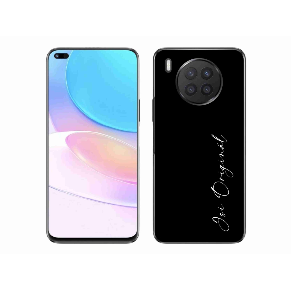Gelový kryt mmCase na Huawei Nova 8i - jsi originál černé pozadí
