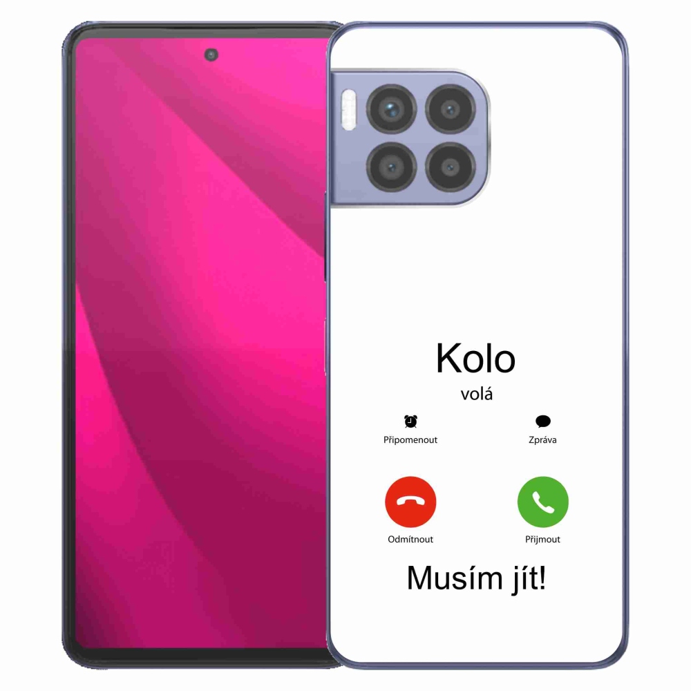 Gelový kryt mmCase na T-Mobile T Phone 2 Pro - kolo volá bílé pozadí