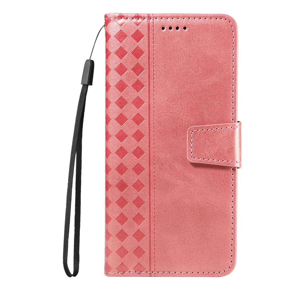 Grids knížkové pouzdro na Xiaomi Redmi 15C 4G/5G (173mm) - růžovozlaté