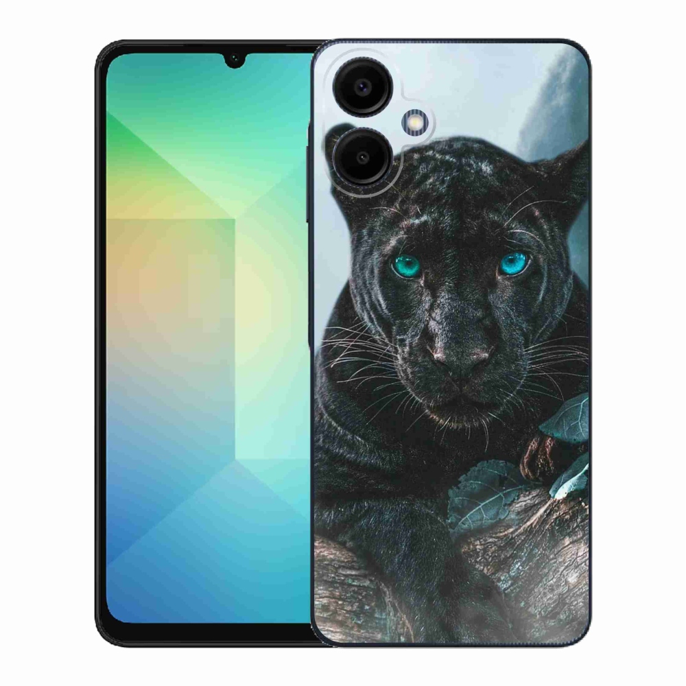Gelový kryt mmCase na Samsung Galaxy A06 4G - černý panter