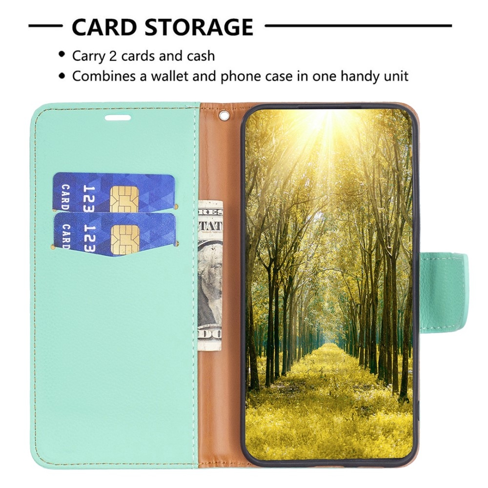 Case knížkové pouzdro na Xiaomi Redmi Note 13 Pro+ 5G - modrozelené