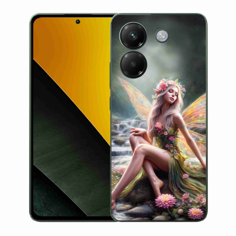 Gelový kryt mmCase na Xiaomi Poco M7 Pro 5G - motýlí žena 1